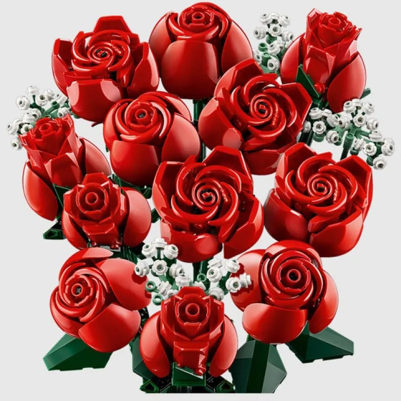 Rose Bouquet Building Blocks